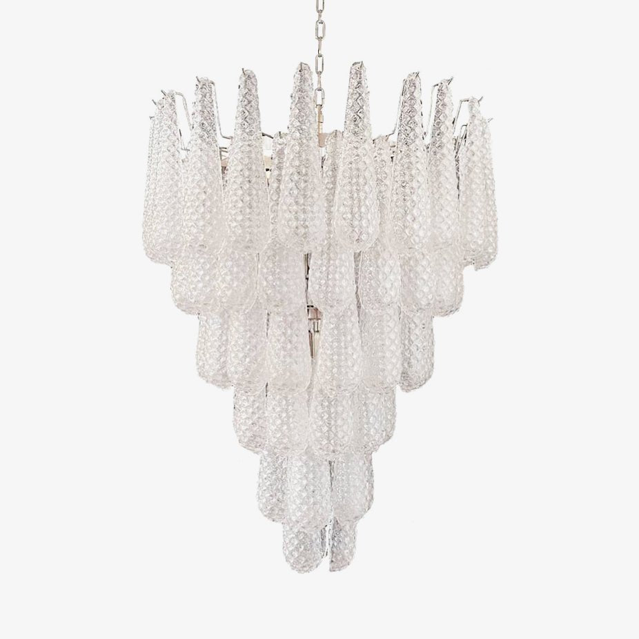 Aurora Chandelier Pinecone Murano Glass Textured Luxury - Blowlighting