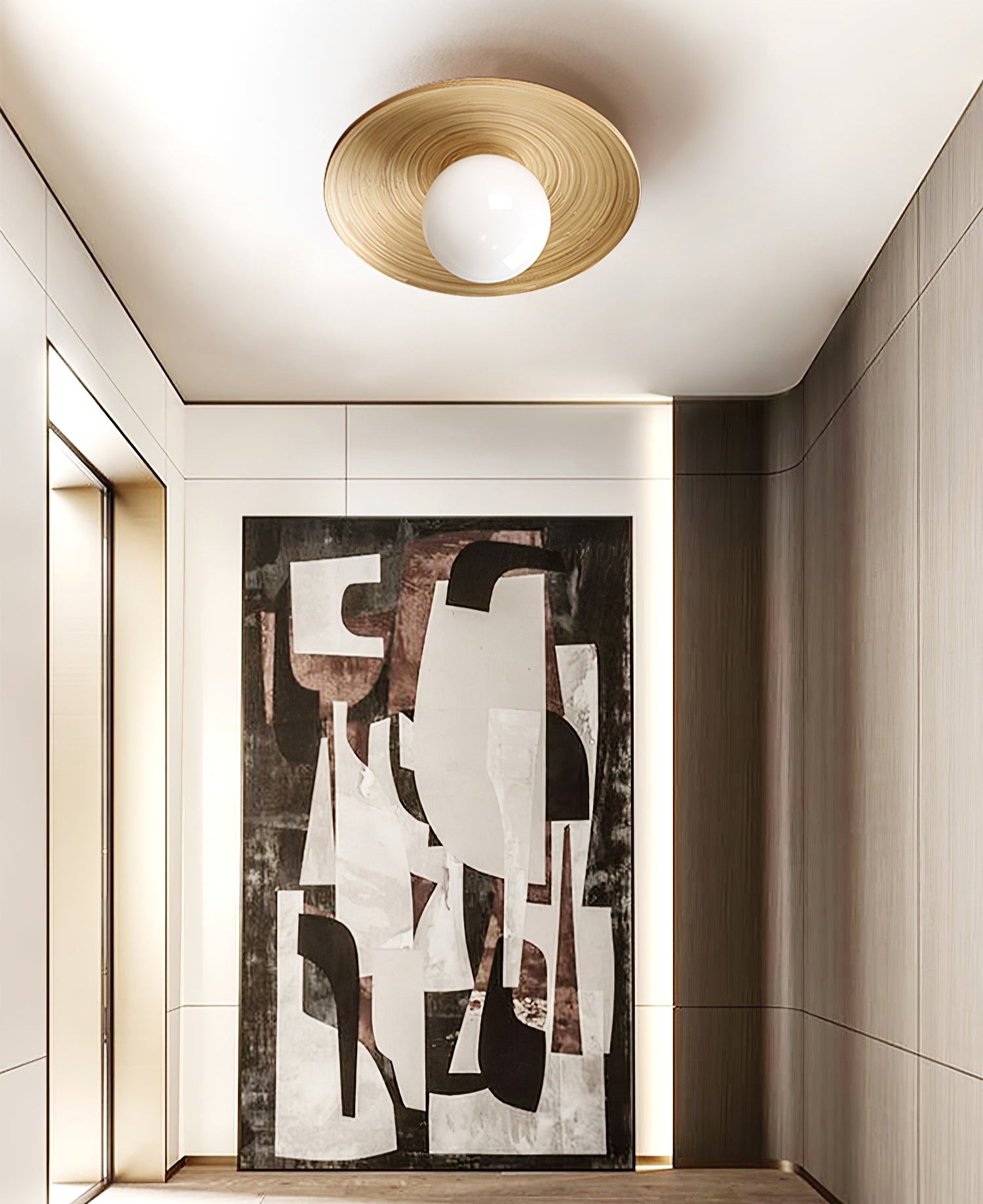 Soluna Wood Ceiling Light - Blowlighting