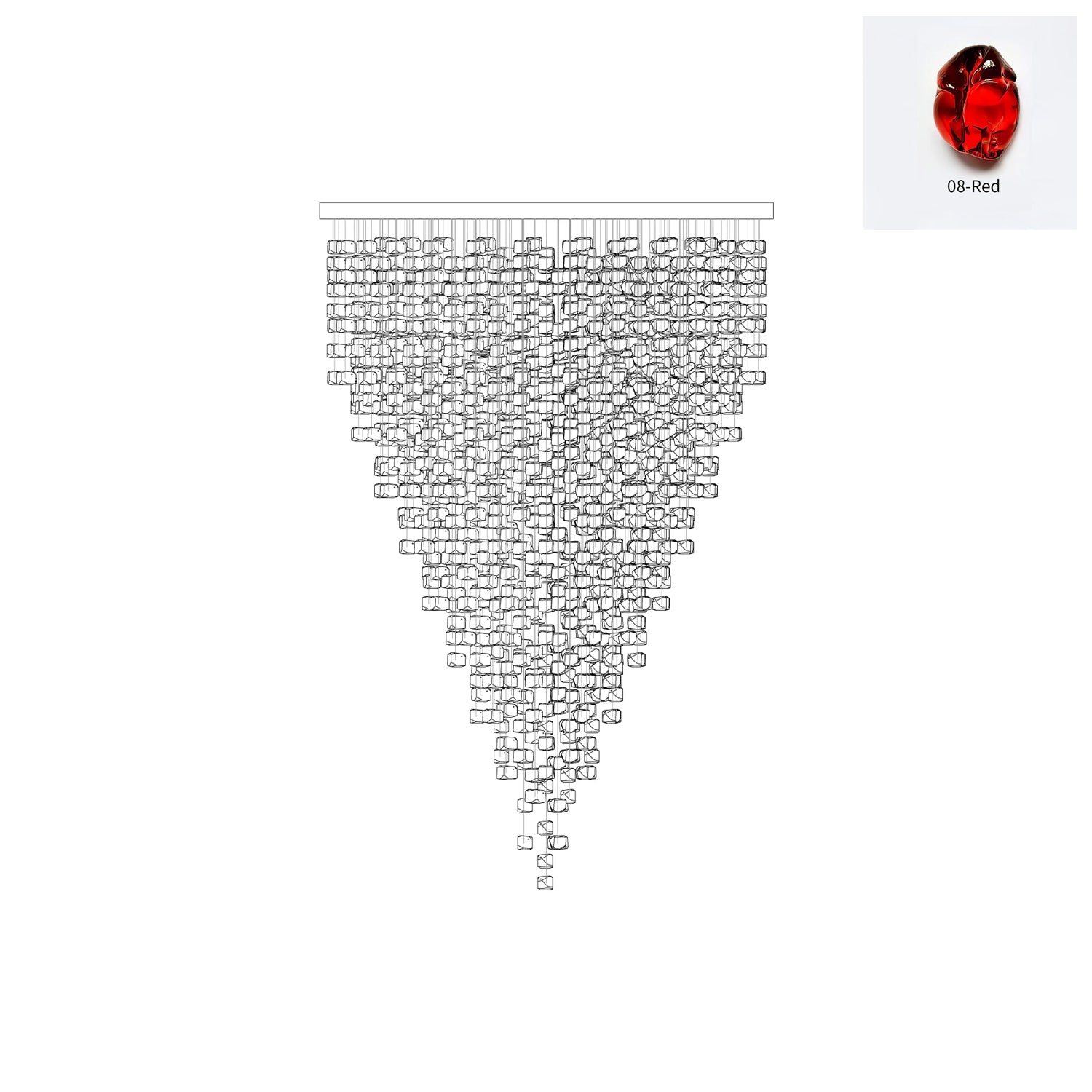 Veshaa Postmodern Luxury Stone Crystal Chandelier - Blowlighting