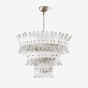 Aurora Chandelier Murano Glass Palmette Leaf Tiered - Blowlighting