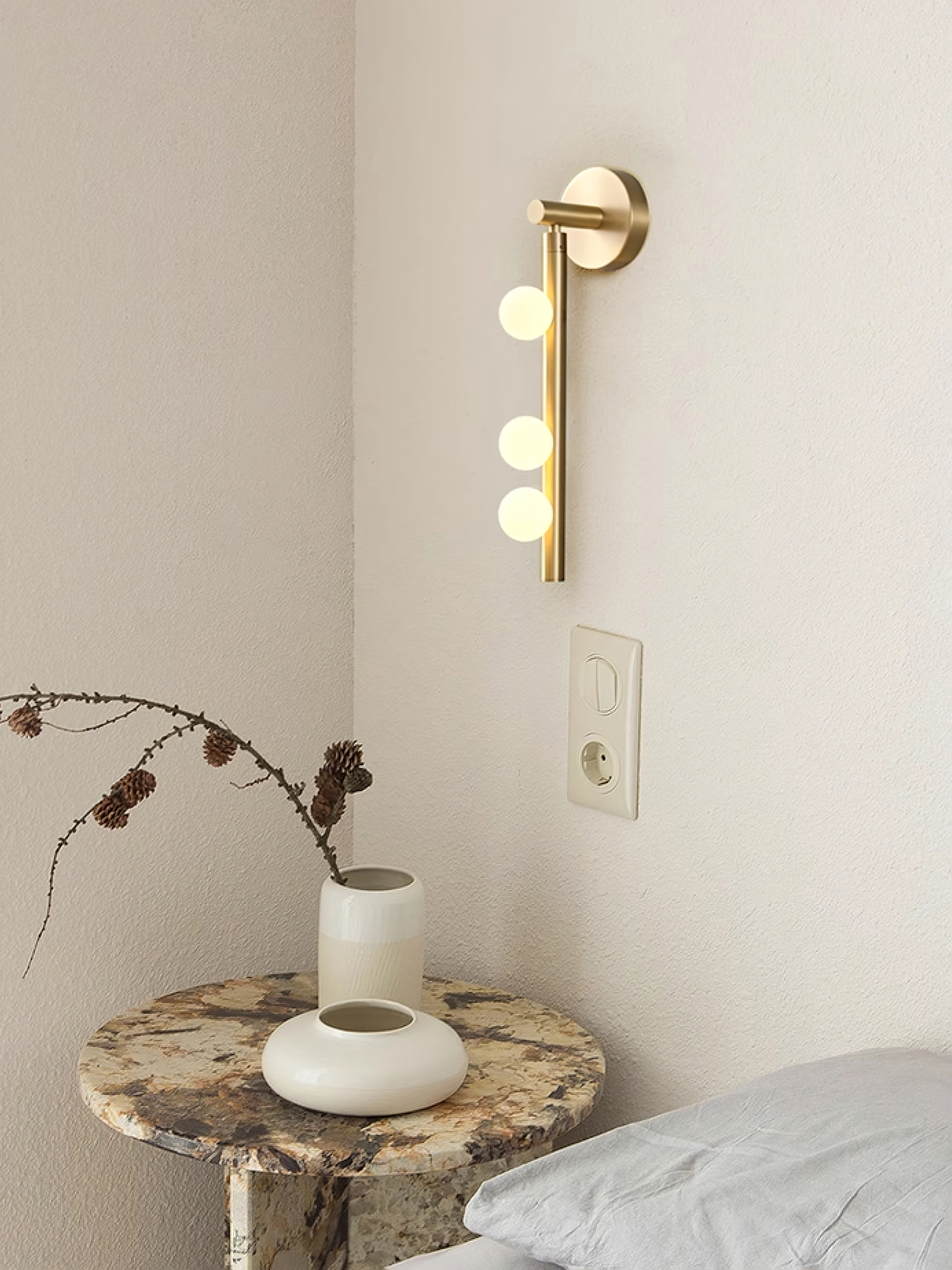 Brass Glass Tube Wall Lamp - Blowlighting