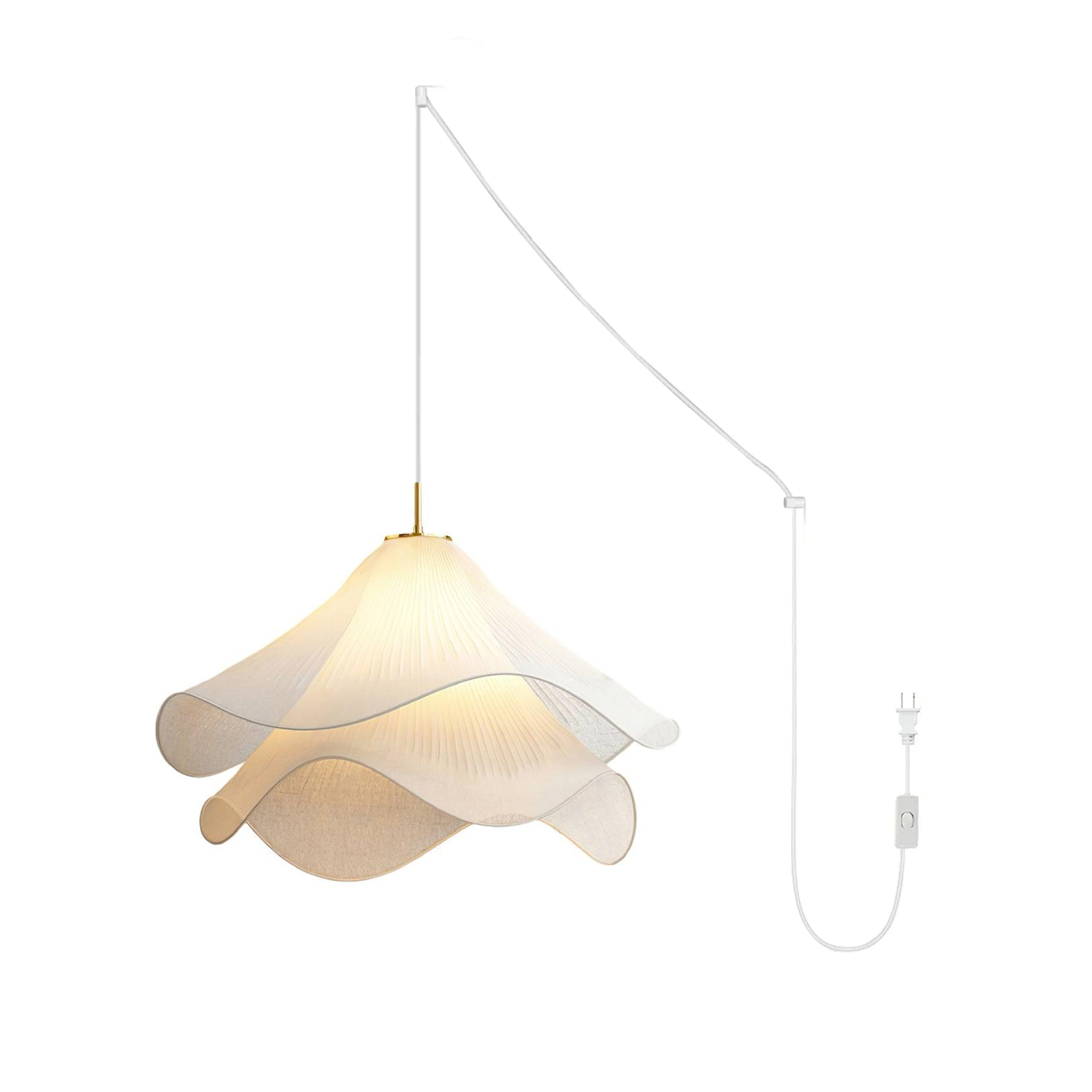 Ethereal Bloom Plug-in Pendant Light - Blowlighting