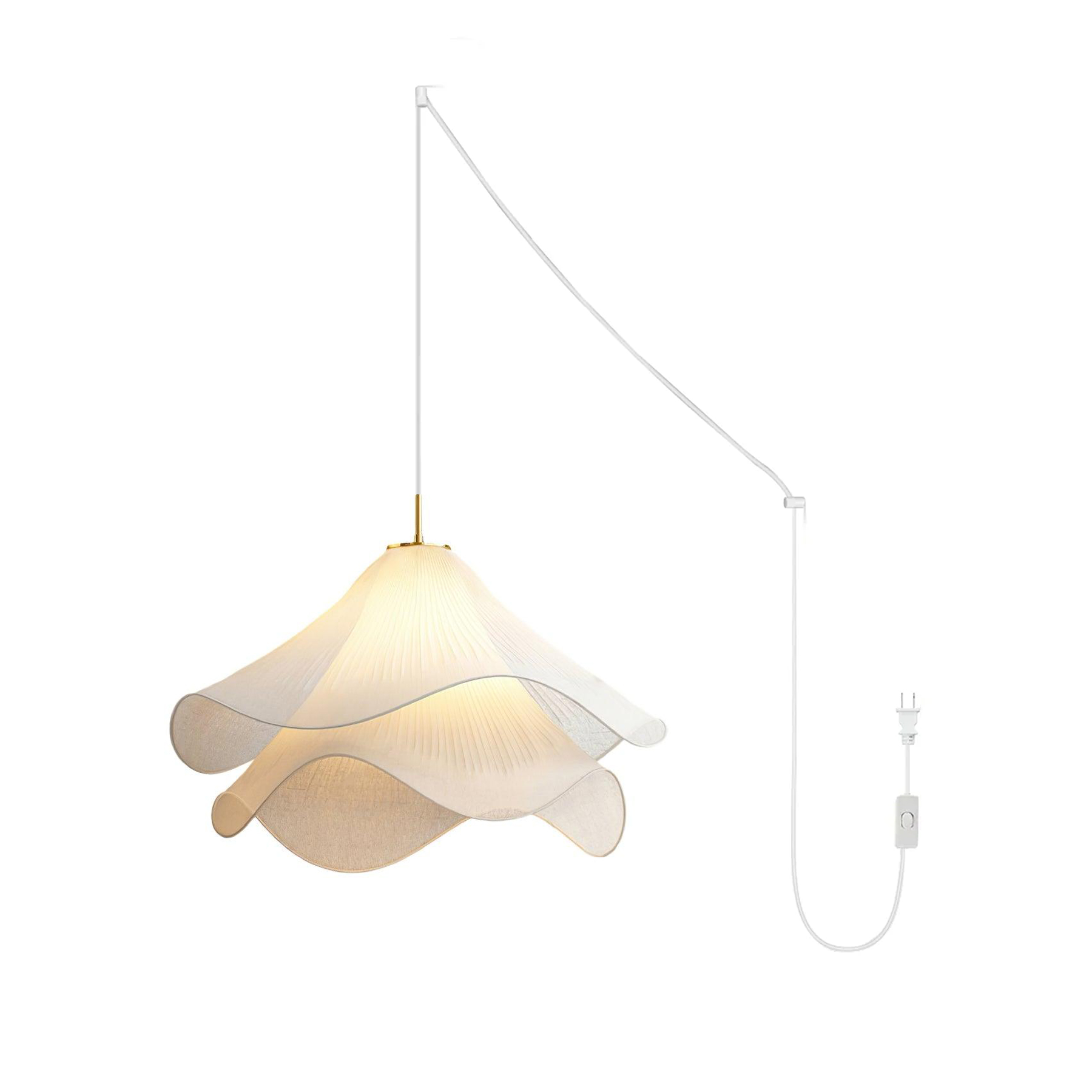 Ethereal Bloom Plug-in Pendant Light - Blowlighting