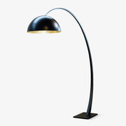 Cutalus Curved Black Metal Arc Floor Lamp - Blowlighting