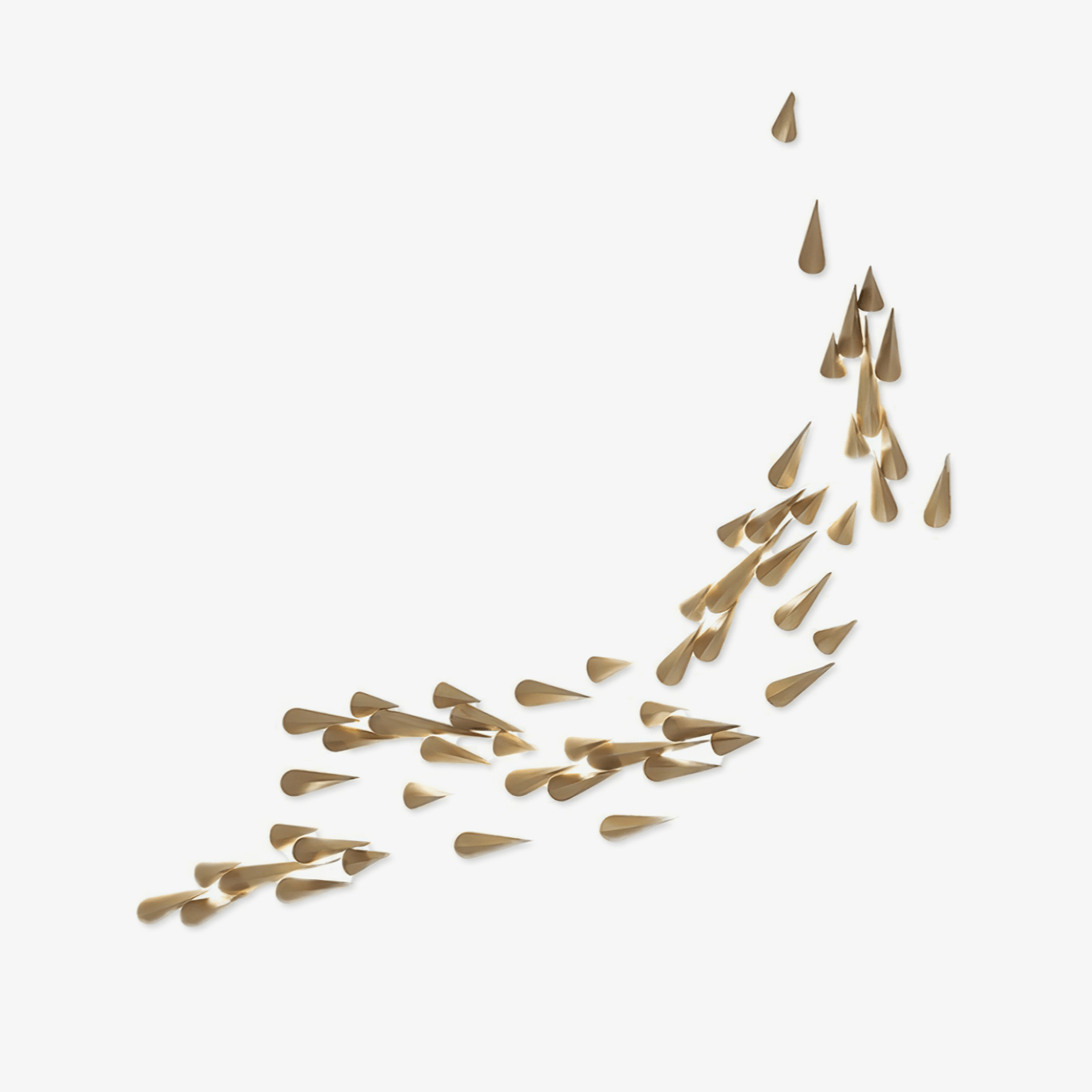 Avynis Abstract Brass Wall Light - Blowlighting