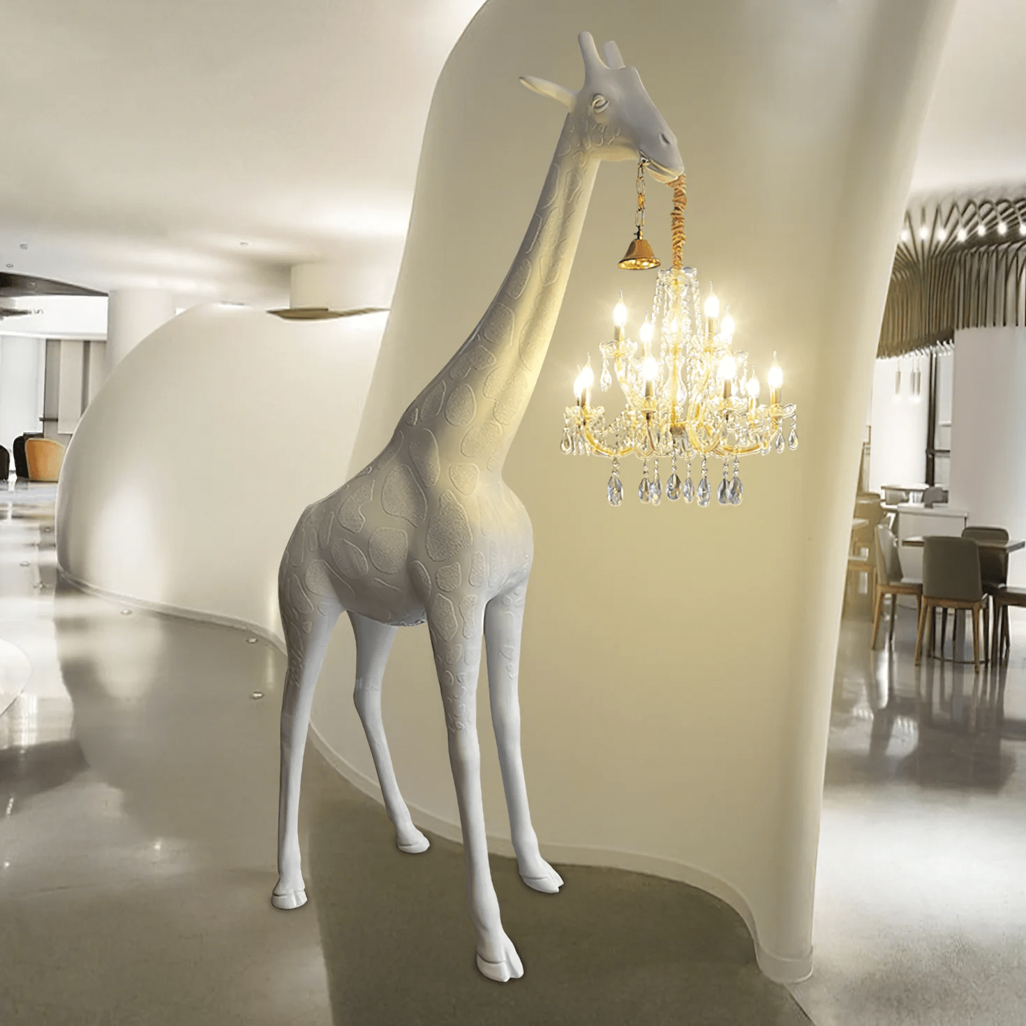 Giraffe Sculpture Floor Lamp - Blowlighting