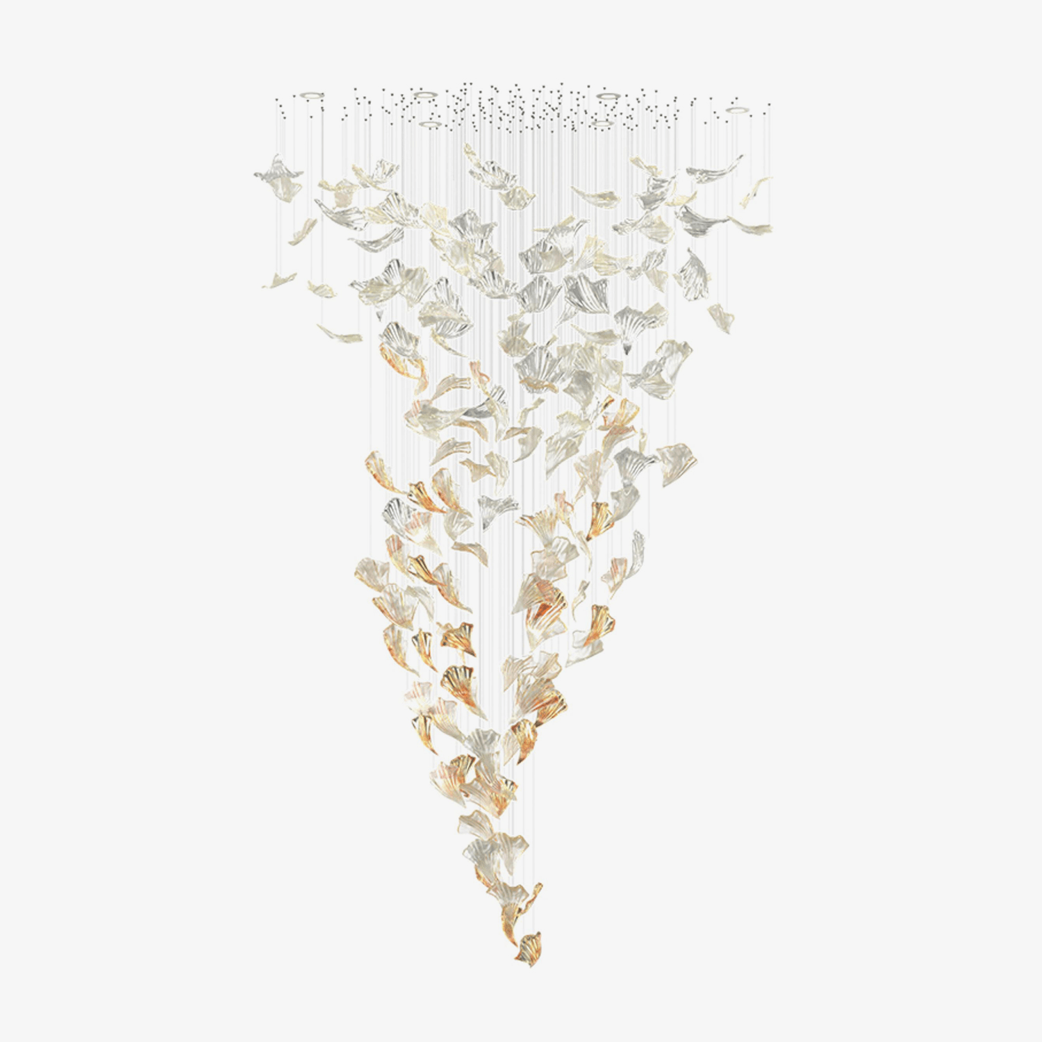 Elmiros Petal Glass Chandelier - Blowlighting