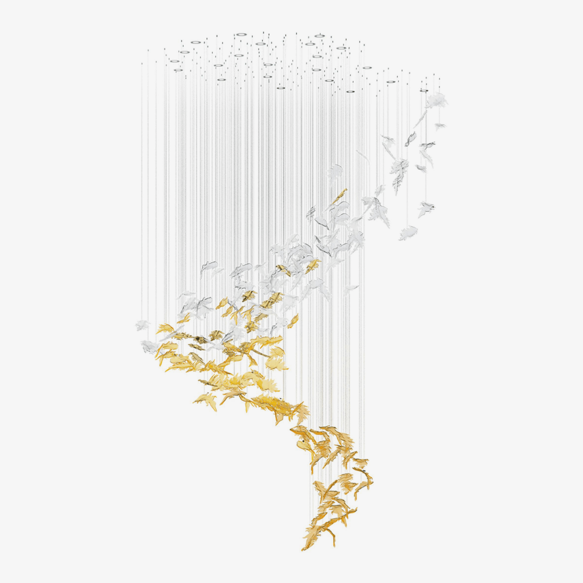 Cosolion Bird Glass Chandelier - Blowlighting