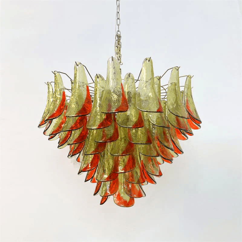Aurora Chandelier Murano Glass Petal Elegant - Blowlighting