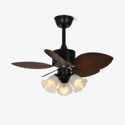 Florence Vintage Wood Ceiling Fan Light - Blowlighting