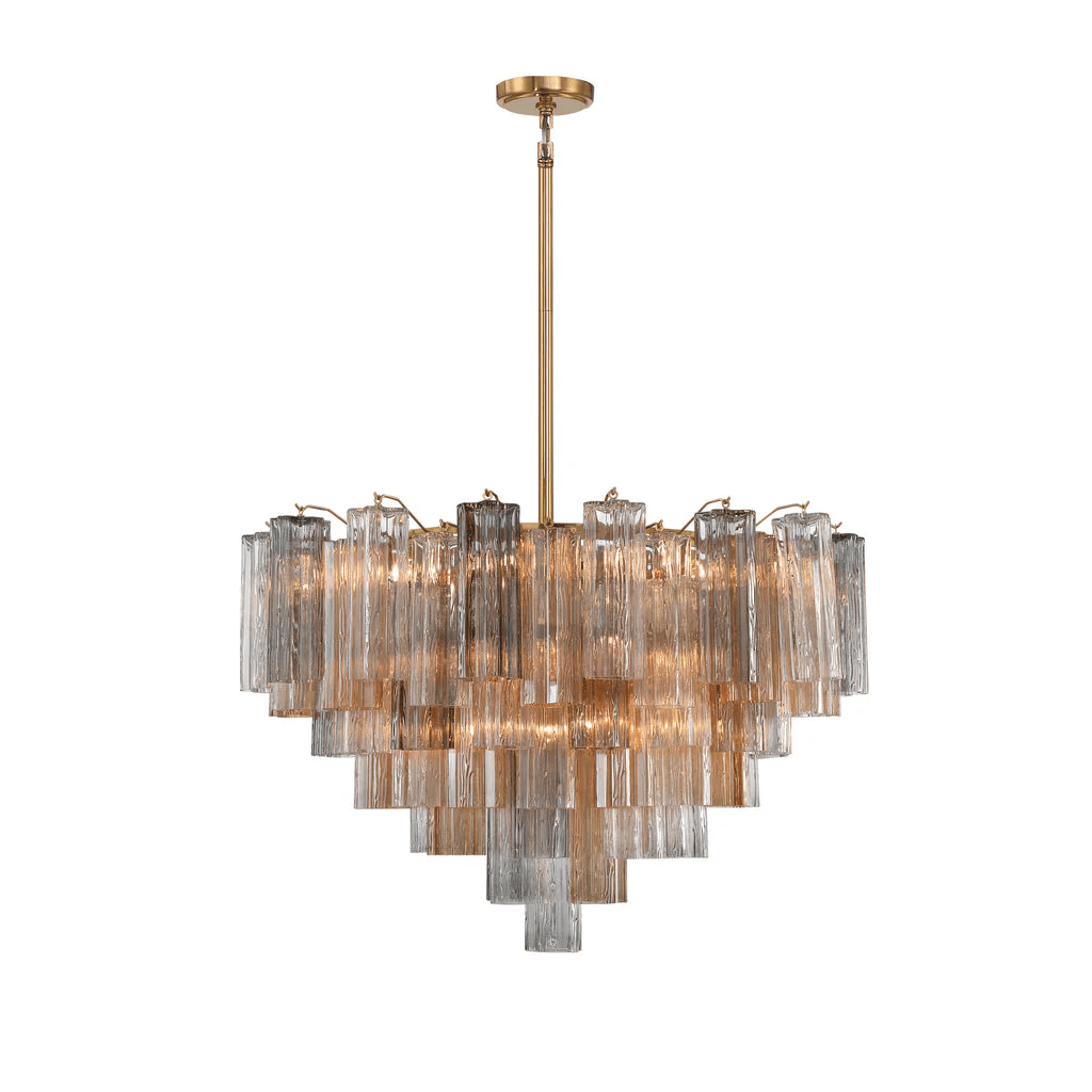 Aurora Chandelier Virella Murano Glass Tube Luxury - Blowlighting
