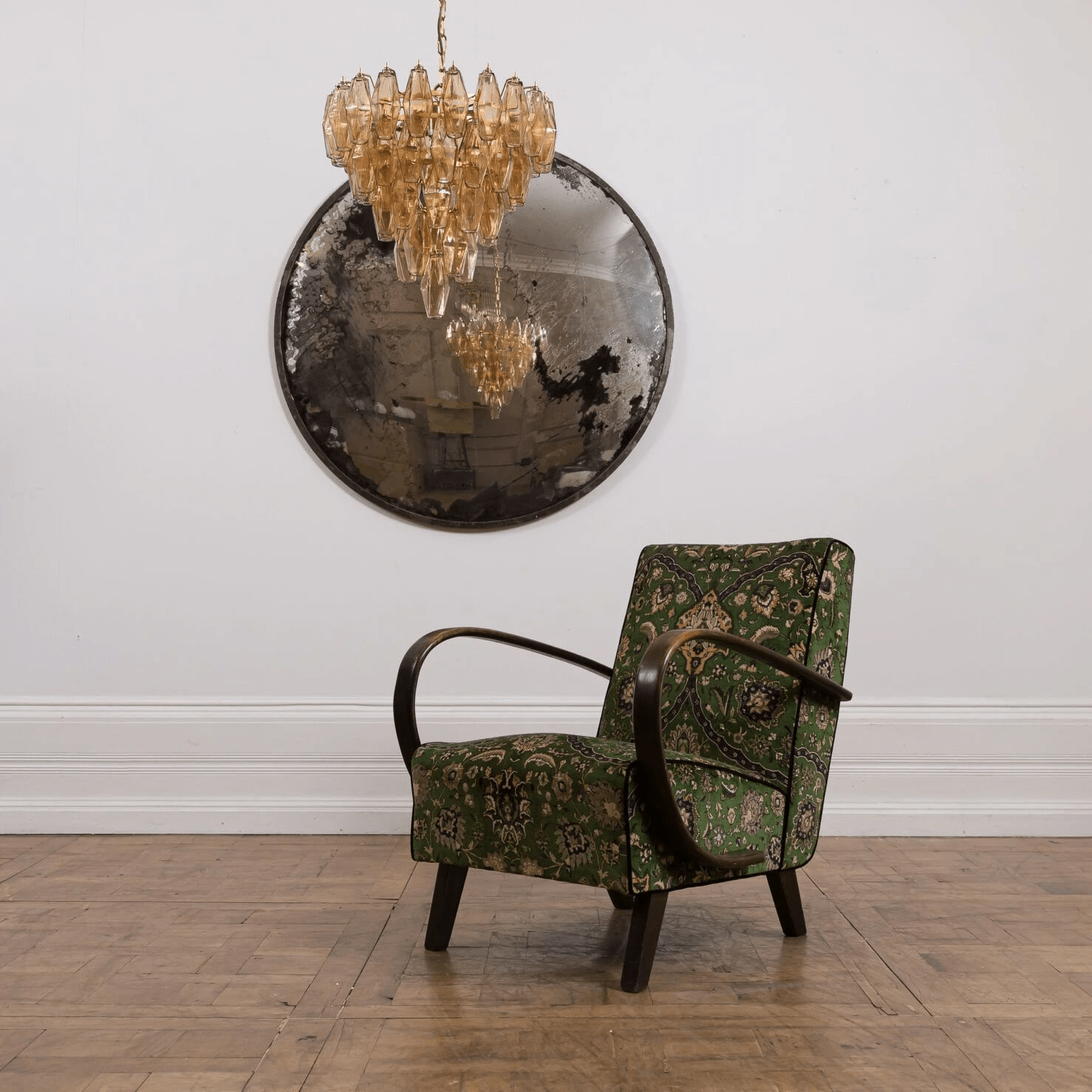 Aurora Chandelier Pink Faceted Glass Layered Vintage - Blowlighting