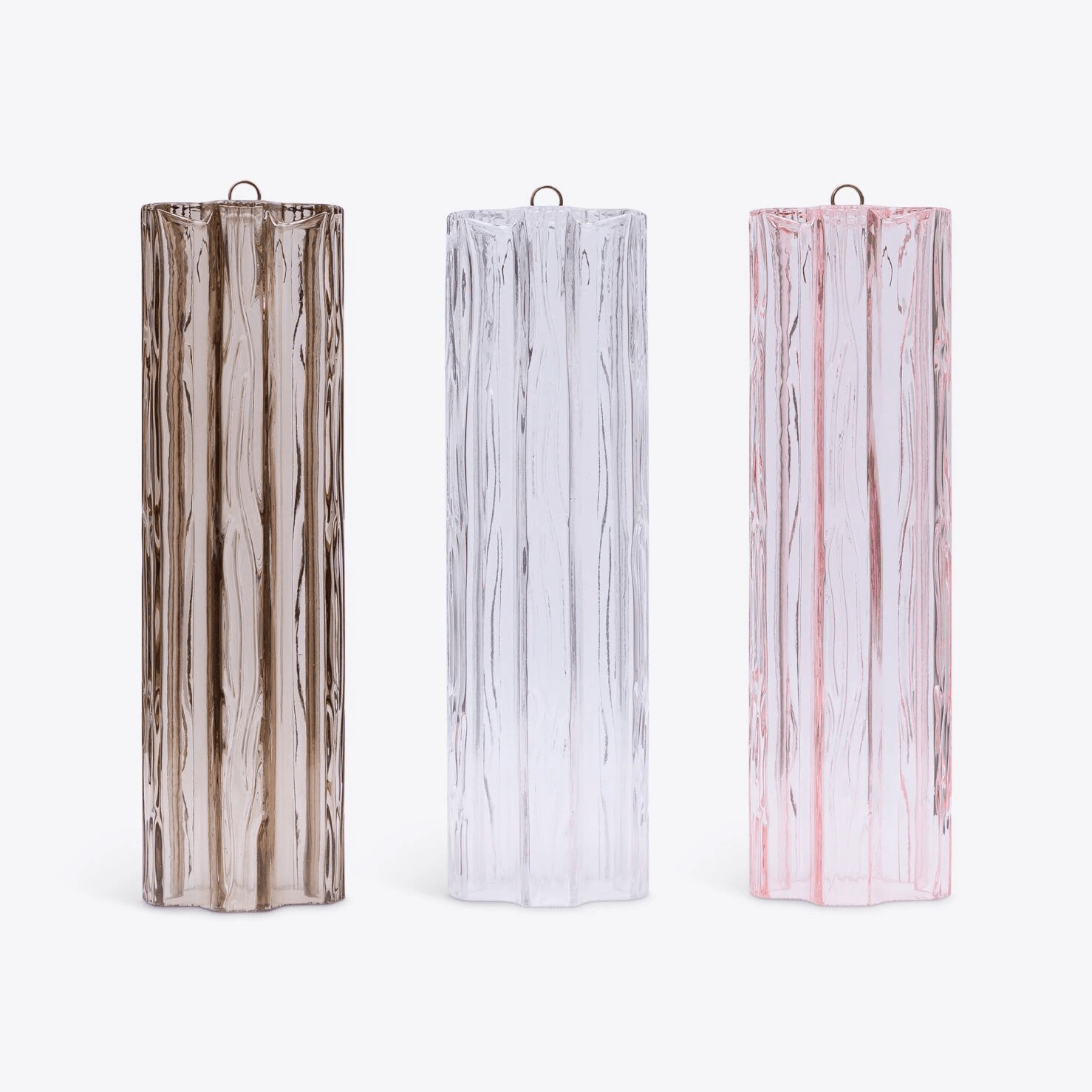 Aurora Chandelier Five Tier Fluted Glass Grande Mid Century - Blowlighting