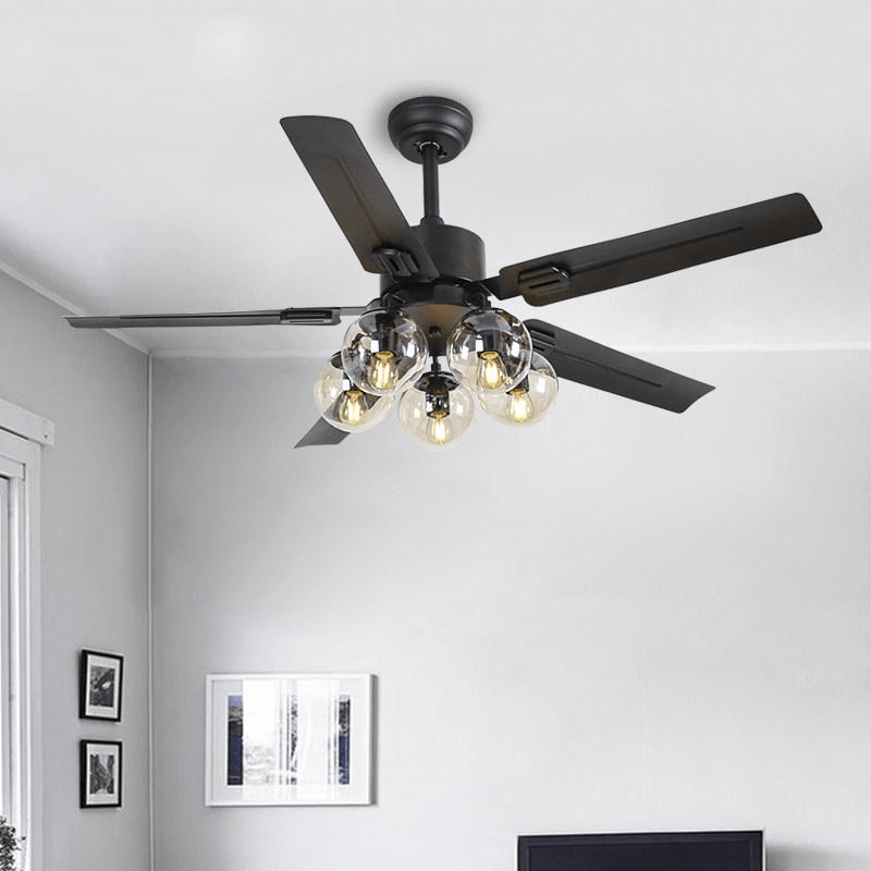 Black Vintage Ceiling Fan Light - Blowlighting