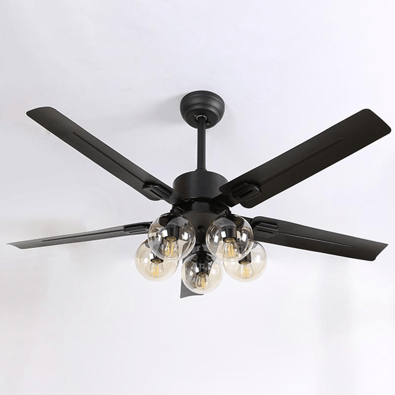 Black Vintage Ceiling Fan Light - Blowlighting
