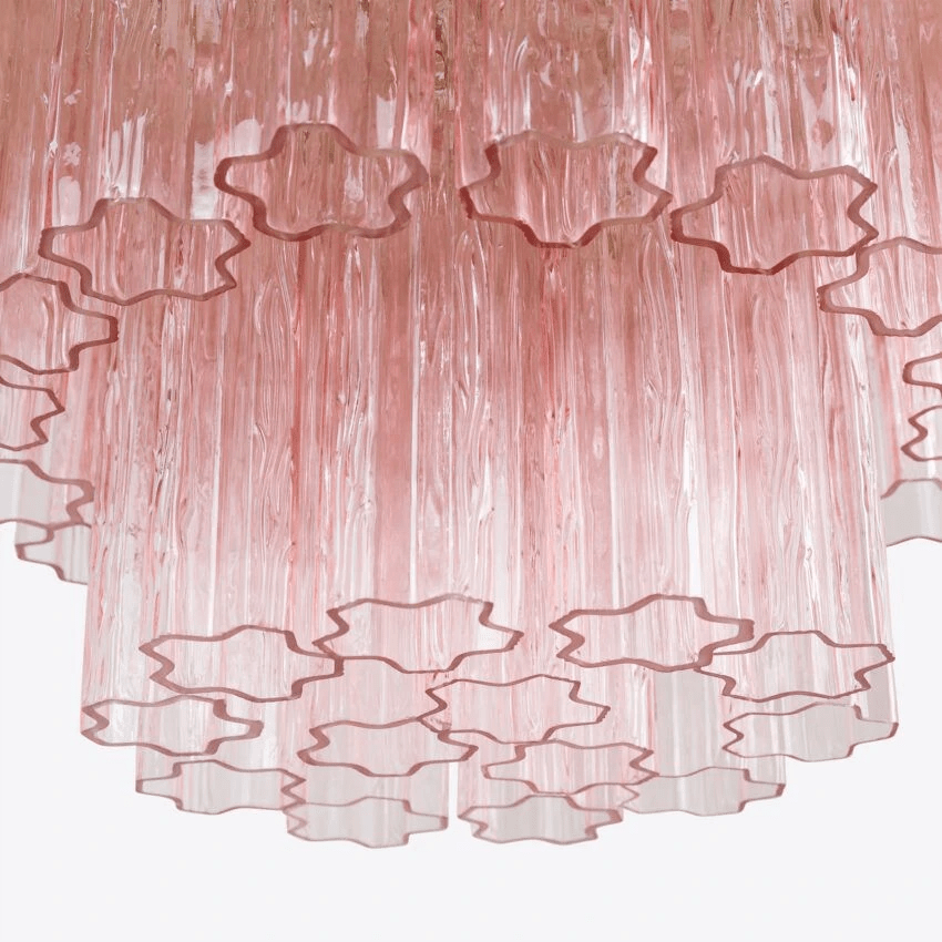 Aurora Chandelier Four Tier Fluted Glass - Blowlighting