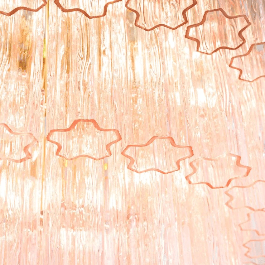 Aurora Chandelier Four Tier Fluted Glass - Blowlighting