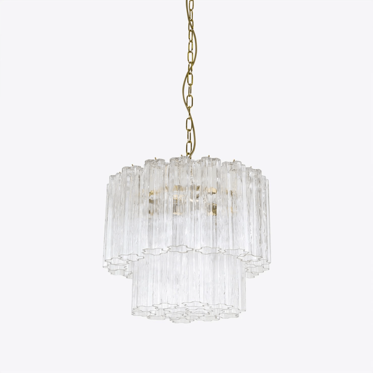 Aurora Chandelier Small Treviso Murano Glass Tube - Blowlighting