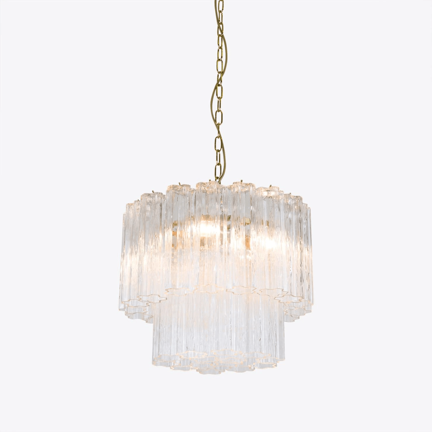 Aurora Chandelier Small Treviso Murano Glass Tube - Blowlighting