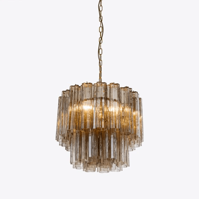 Aurora Chandelier Small Treviso Murano Glass Tube - Blowlighting