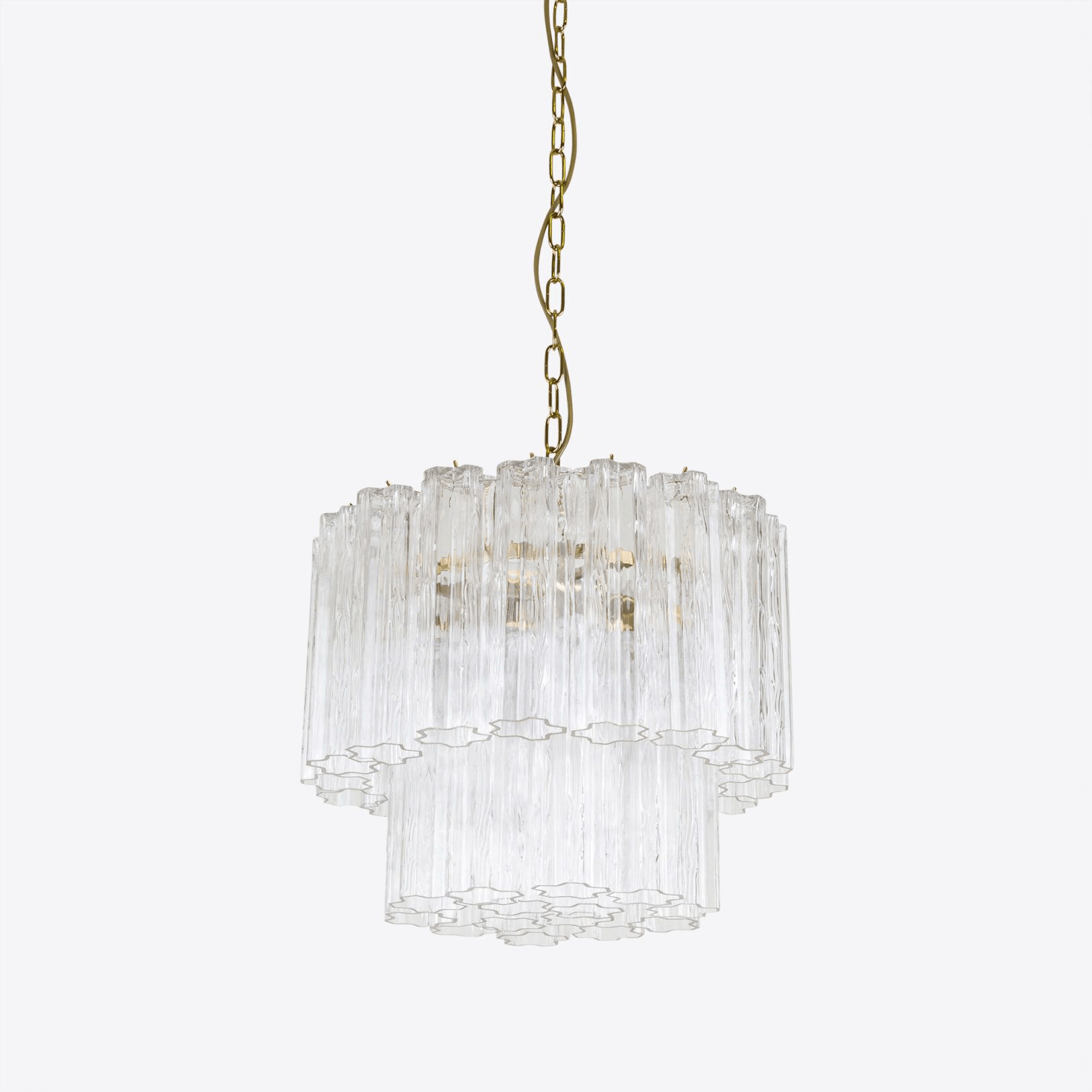 Aurora Chandelier Small Treviso Murano Glass Tube - Blowlighting