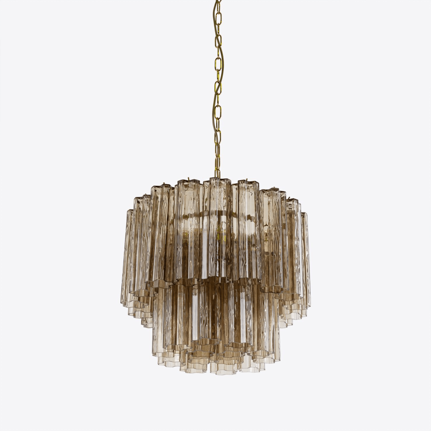 Aurora Chandelier Small Treviso Murano Glass Tube - Blowlighting