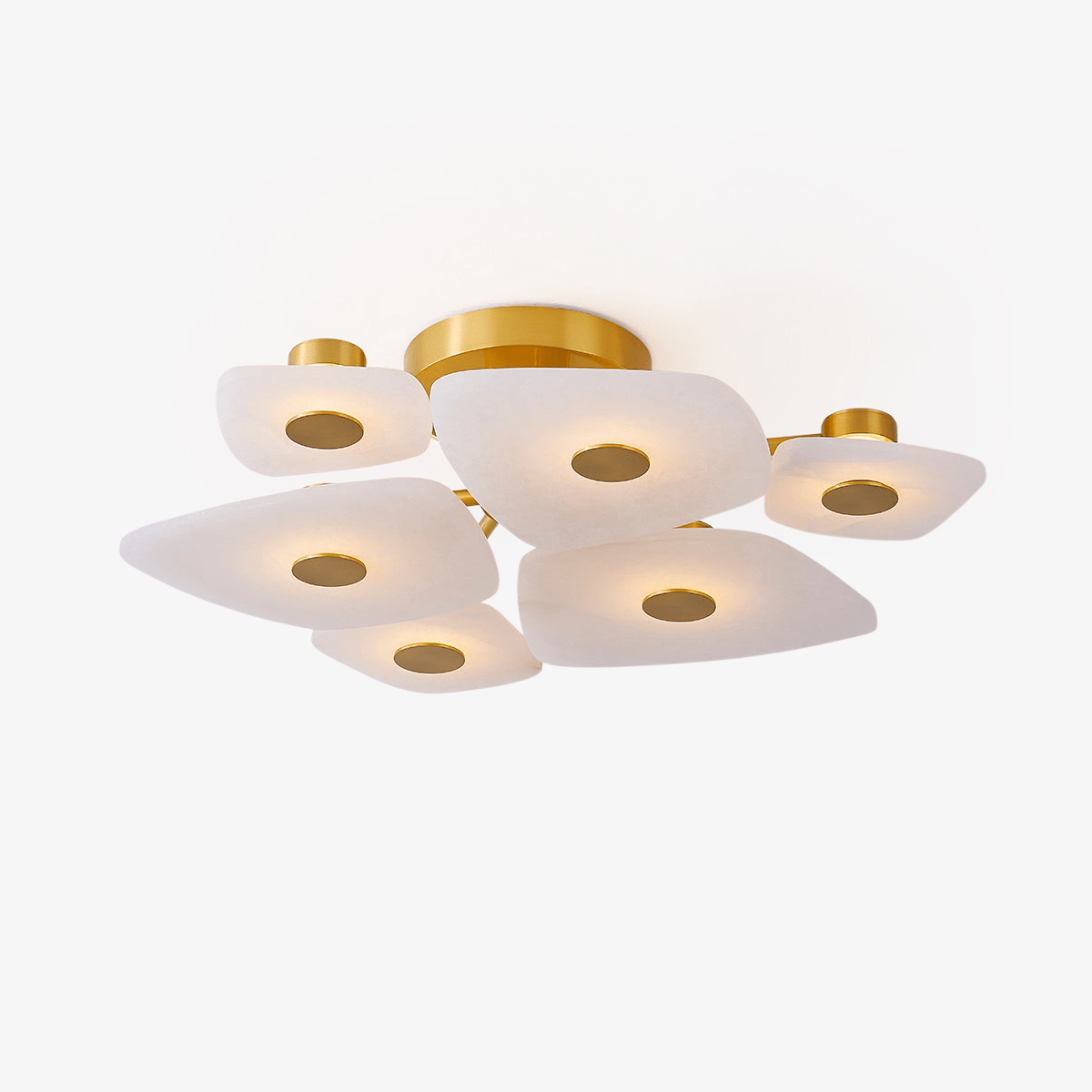 Ilsilyra Petal Shaped Glass Ceiling Light - Blowlighting