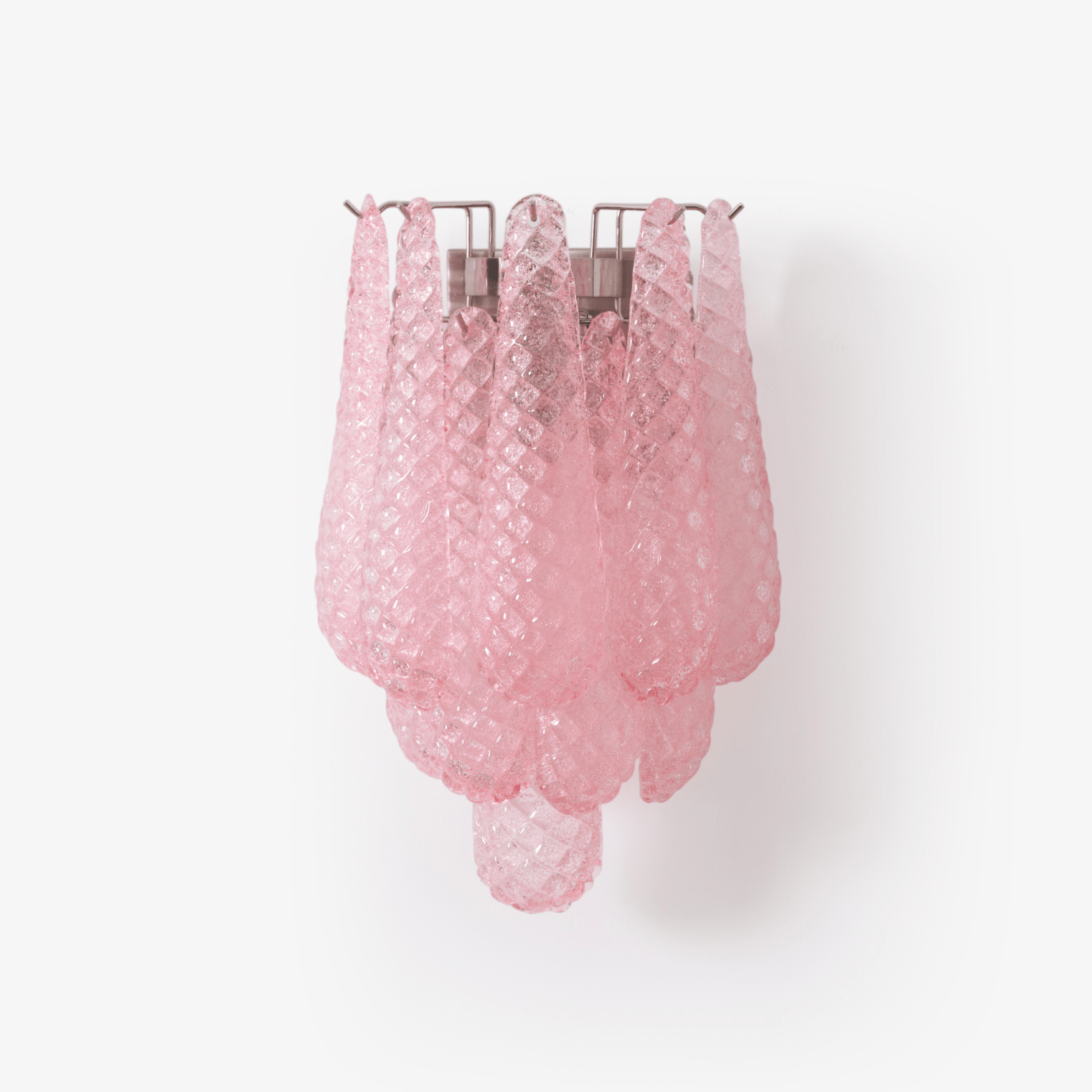 Aurora Wall Lamp Pink Teardrop Glass Floral Artistic - Blowlighting