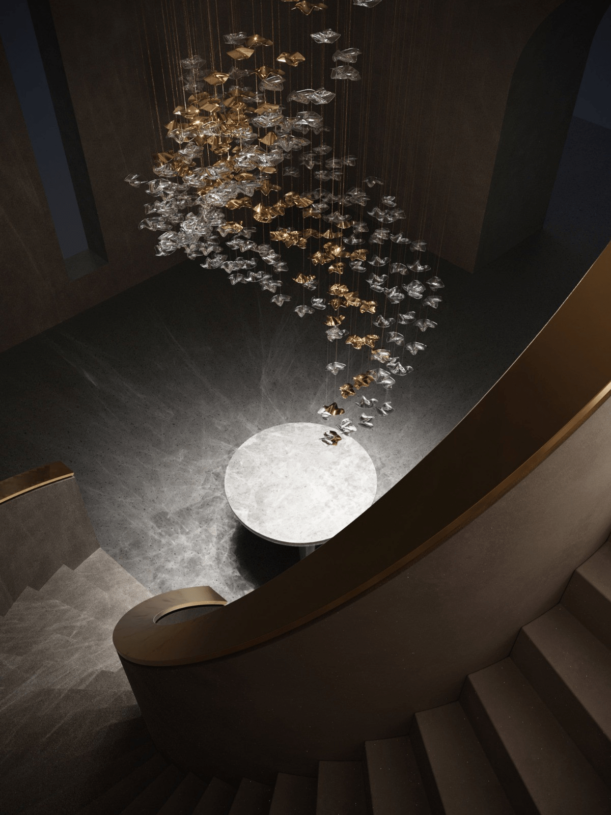 Vecarisra Luxury Tidal Art Glass Pendants Lamp - Blowlighting