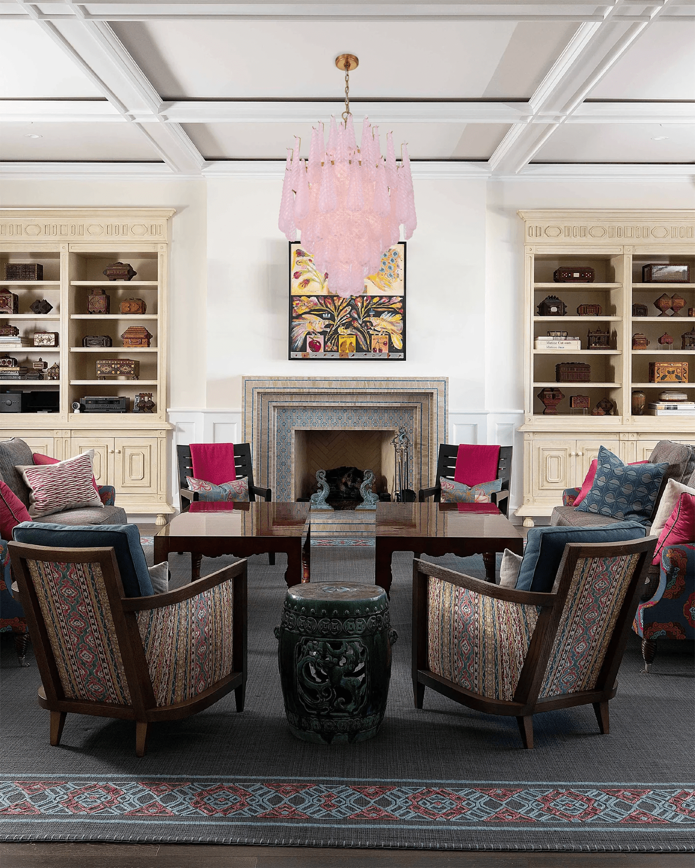 Aurora Chandelier Drop Textured Glass Elegant - Blowlighting