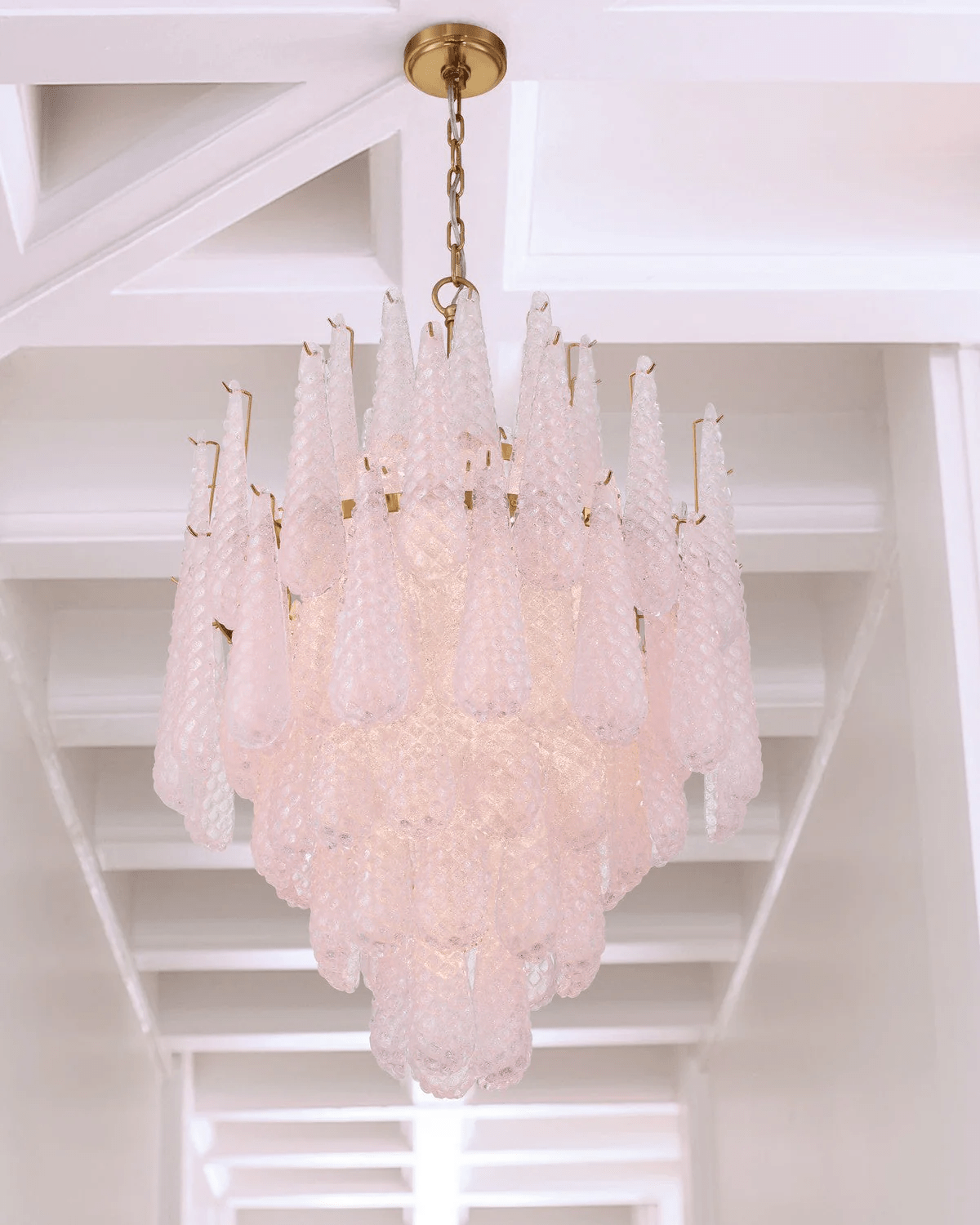 Aurora Chandelier Drop Textured Glass Elegant - Blowlighting
