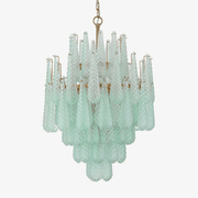 Aurora Chandelier Drop Textured Glass Elegant - Blowlighting