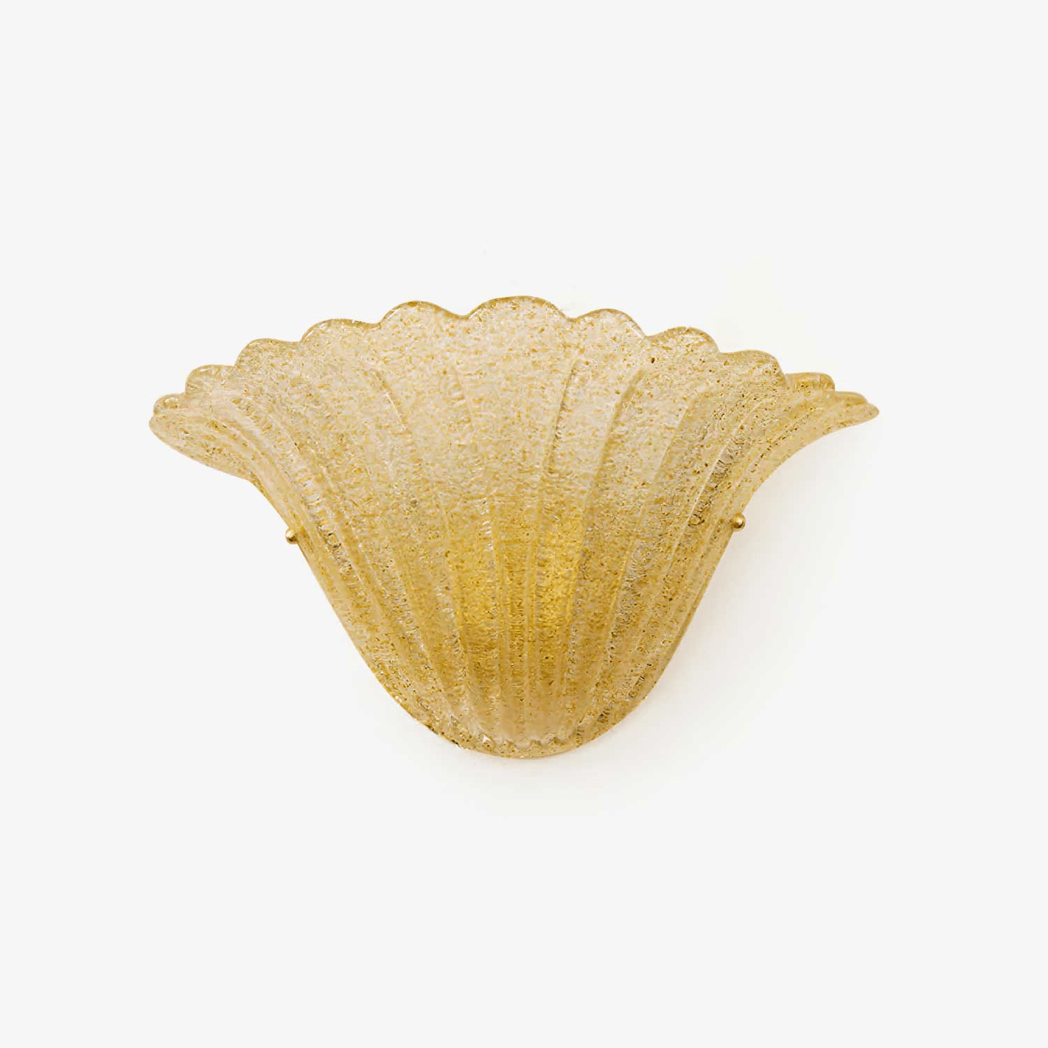 Aurora Wall Lamp Scallop Edge Textured Glass Elegant - Blowlighting