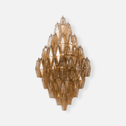 Aurora Wall Light Amber Diamond Polyhedron Vintage - Blowlighting