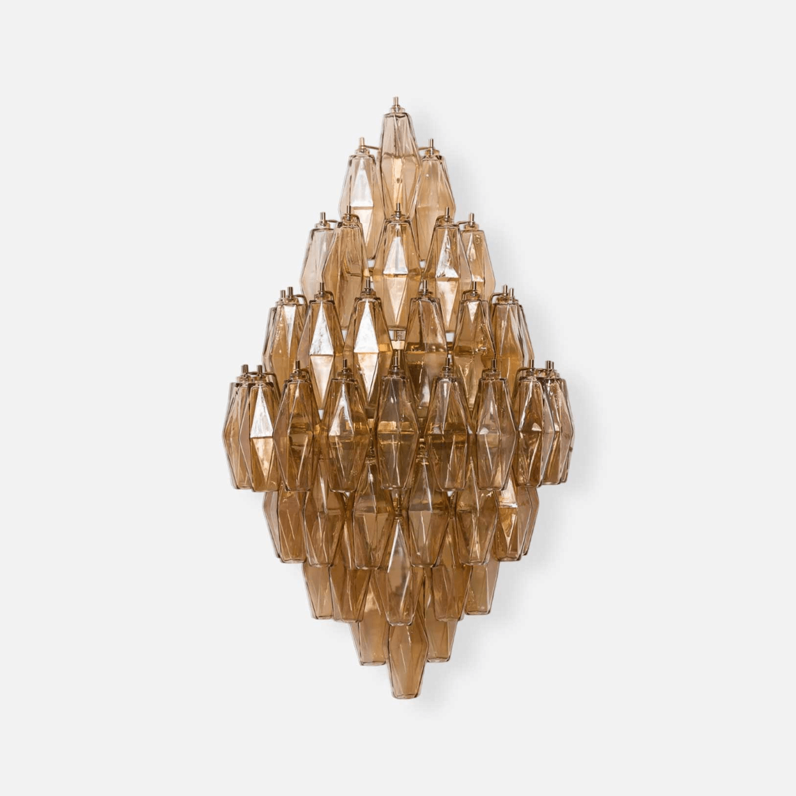 Aurora Wall Light Amber Diamond Polyhedron Vintage - Blowlighting