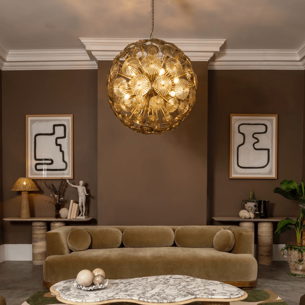 Aurora Chandelier Sputnik Dandelion Burst Glass - Blowlighting