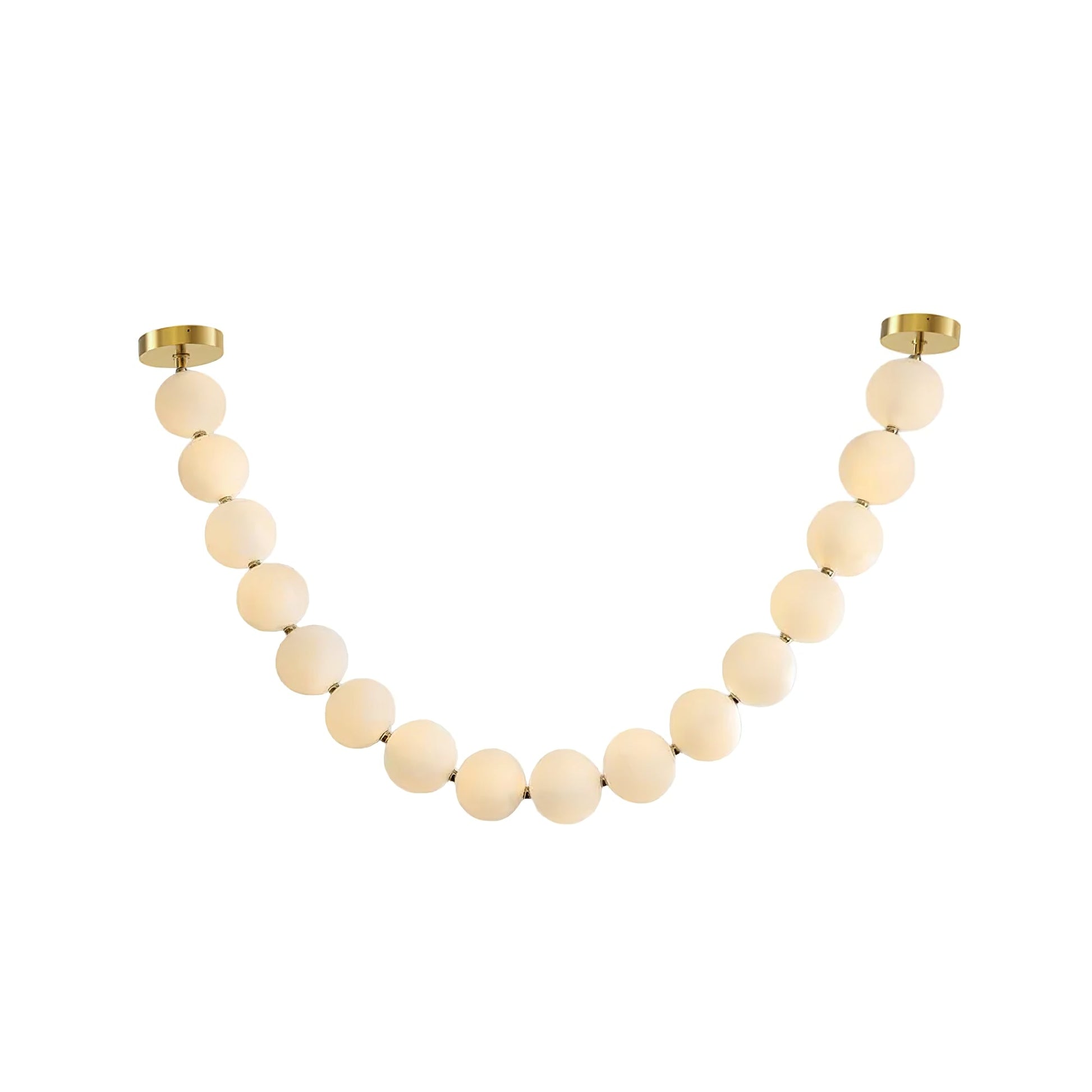 PearlCascade Glass Bead Chandelier - Blowlighting