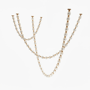 Pearlene Beaded Metal Chandelier - Blowlighting