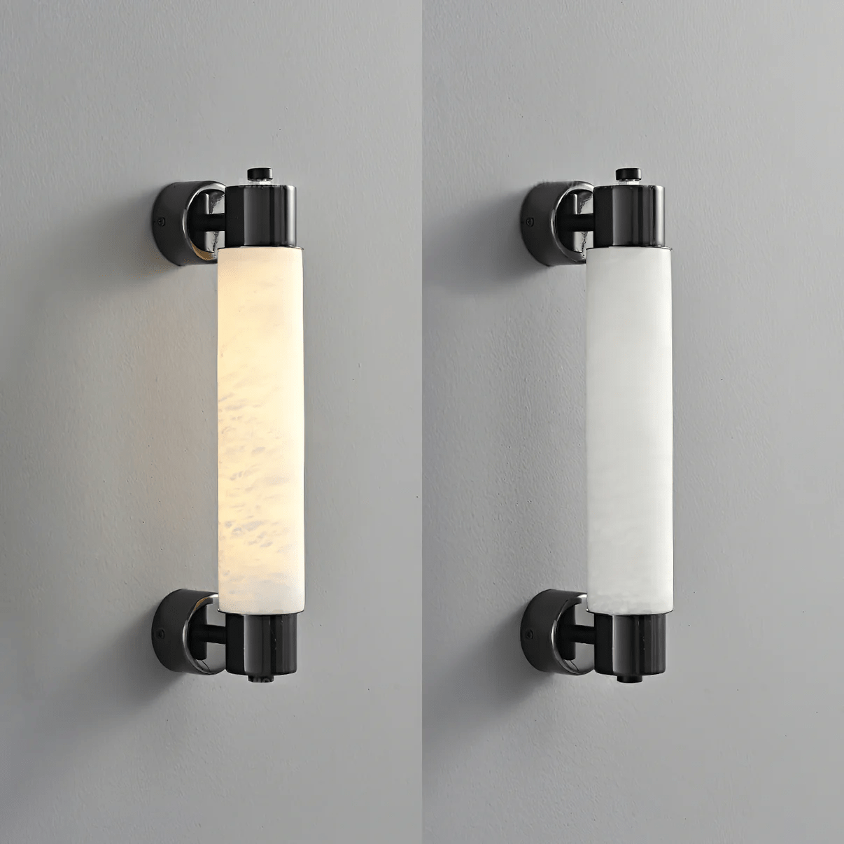 Eurthaeth Alabaster Brass Wall Light - Blowlighting