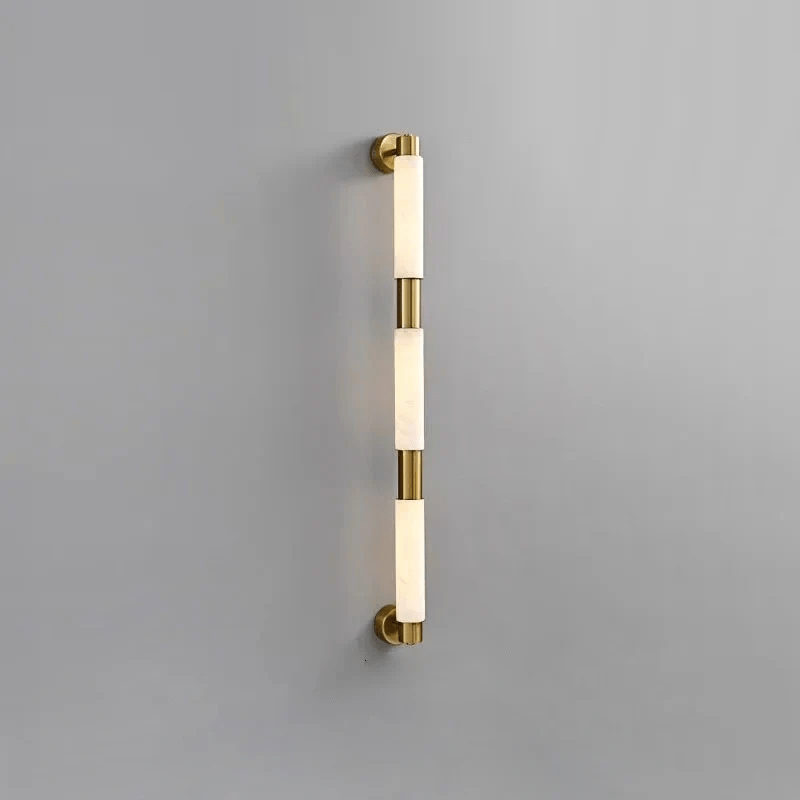 Eurthaeth Alabaster Brass Wall Light - Blowlighting