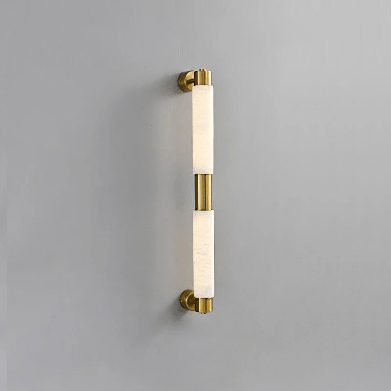 Eurthaeth Alabaster Brass Wall Light - Blowlighting