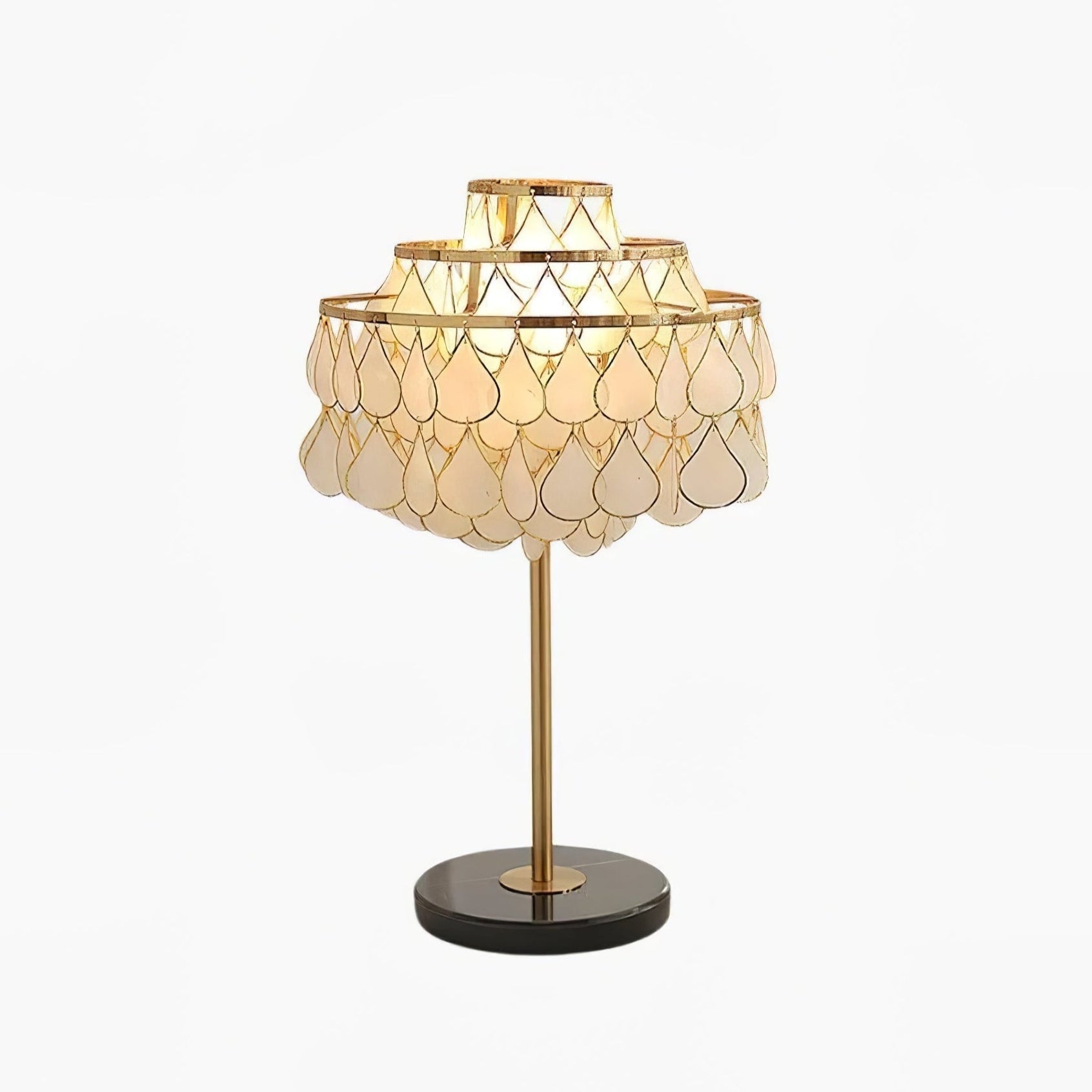 Teardrops Shell Table Lamp - Blowlighting