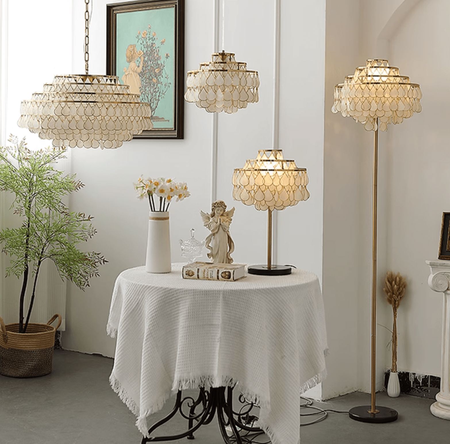 Teardrops Shell Table Lamp - Blowlighting