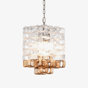 Aurora Chandelier Murano Glass Interlocking Geometric - Blowlighting