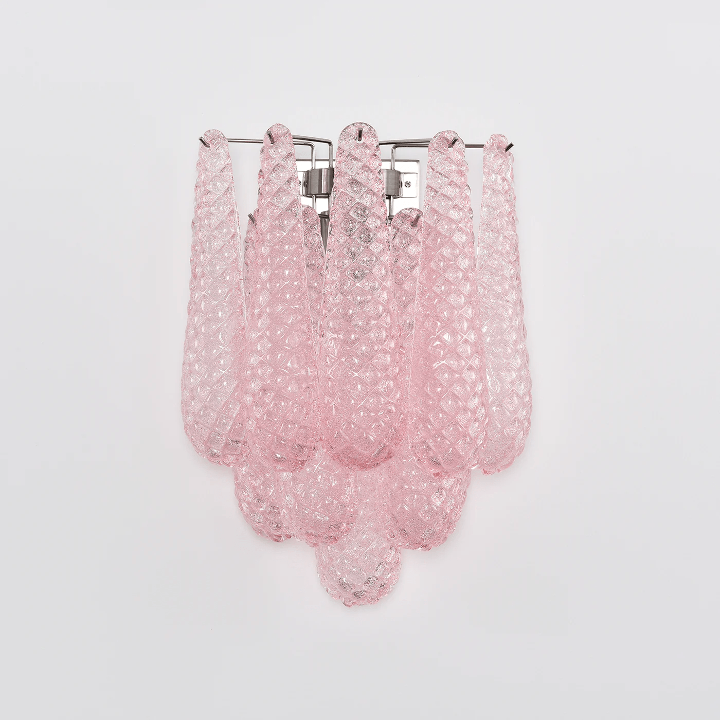 Aurora Wall Lamp Pink Teardrop Glass Floral Artistic - Blowlighting