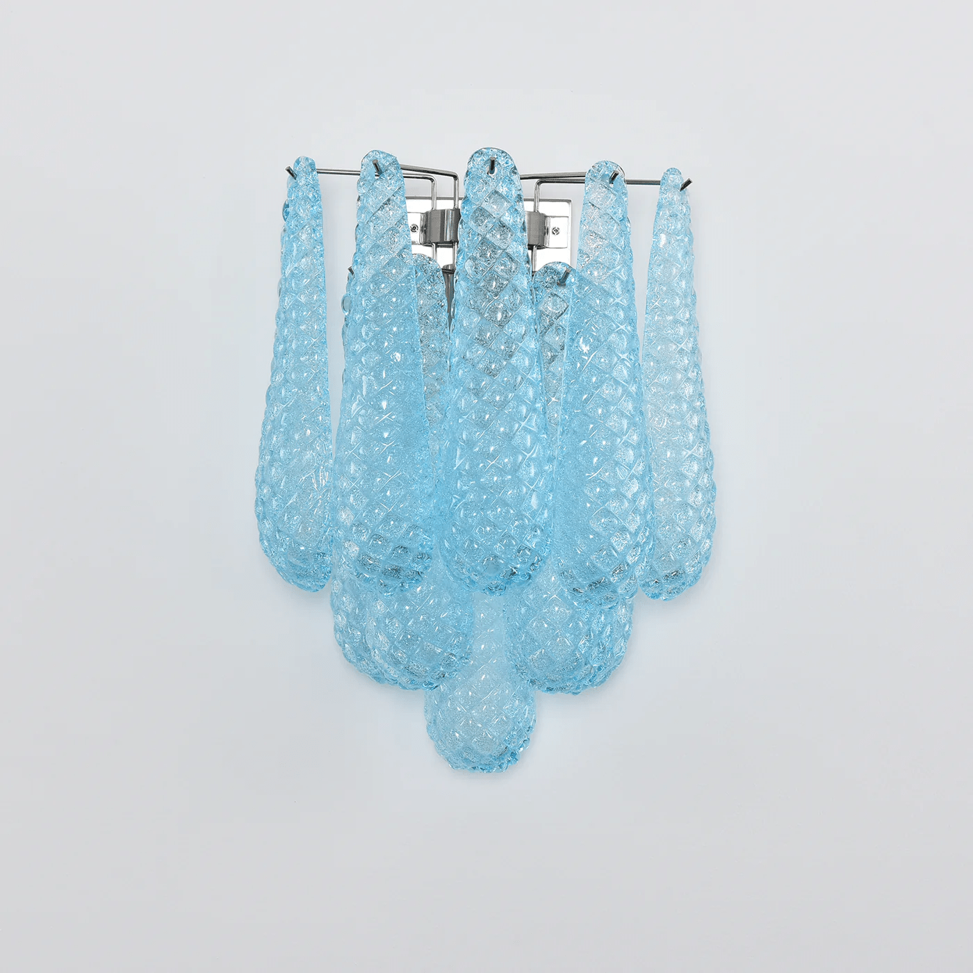 Aurora Wall Lamp Pink Teardrop Glass Floral Artistic - Blowlighting