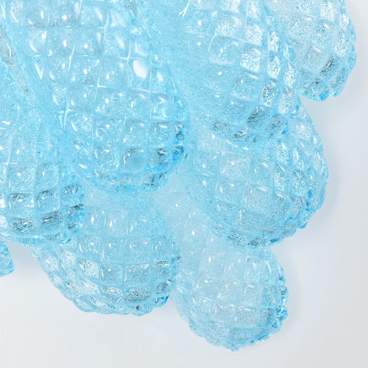 Aurora Wall Lamp Pink Teardrop Glass Floral Artistic - Blowlighting