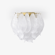 Aurora Ceiling Lamp Murano Petal Hand-Blown Glass Flushmount - Blowlighting