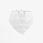Aurora Wall Lamp Murano Glass Petal Frosted Cascading - Blowlighting