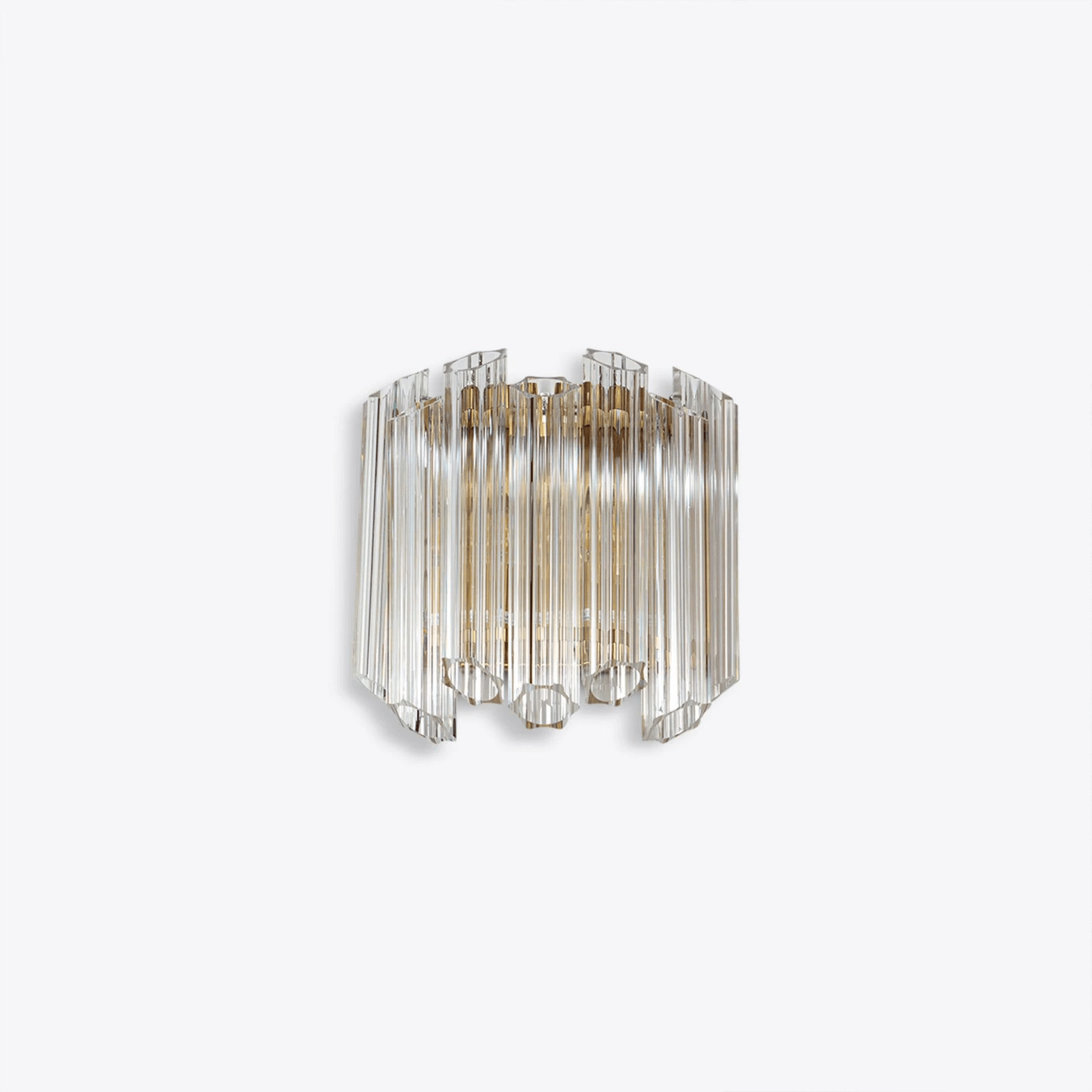 Aurora Wall Lamp Clear Murano Glass Tube Cascade - Blowlighting